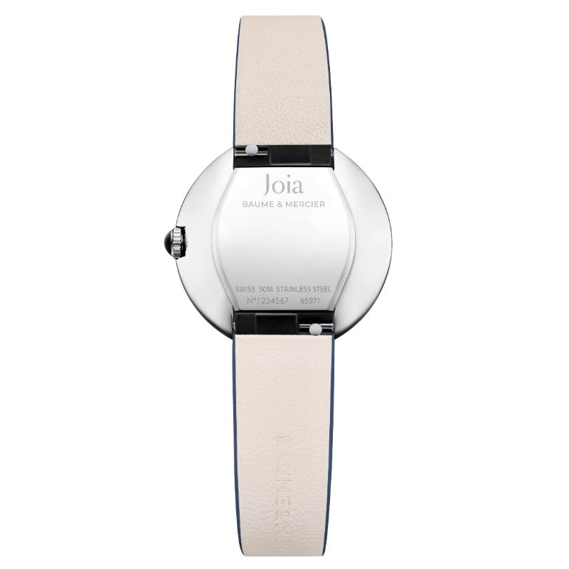 Joia de Baume & Mercier Quarzo Bianco Pelle 28mm 10847