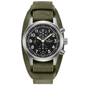 Khaki Field Auto Chrono Pelle-Orologi-HAMILTON- [SKU] -Gioielleria Granarelli