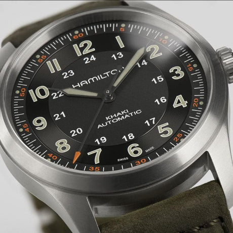 Khaki Field Titanio Automatico-Orologi-HAMILTON- [SKU] -Gioielleria Granarelli