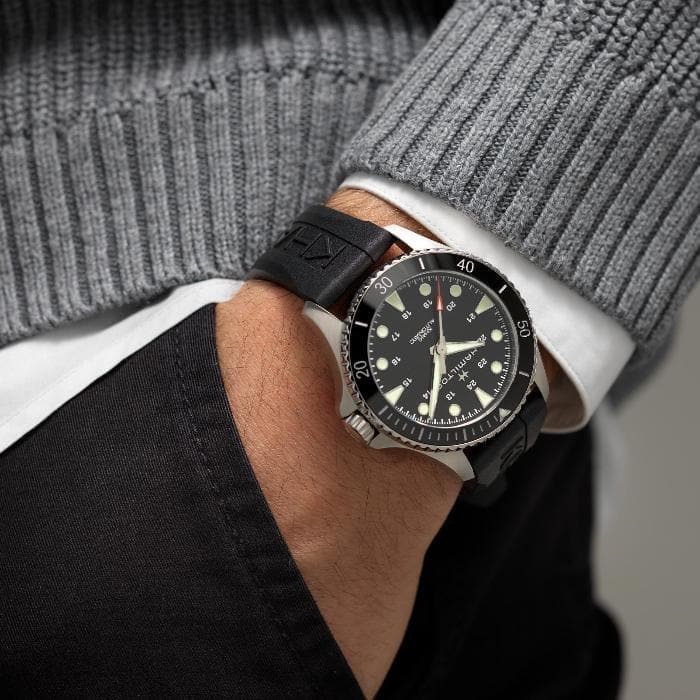 Khaki Navy Scuba Auto-Orologi-HAMILTON- [SKU] -Gioielleria Granarelli
