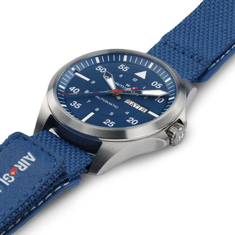 Khaki Aviation Pilot Day Date Auto - Air - Glaciers Edition-Orologi-HAMILTON-Gioielleria Granarelli