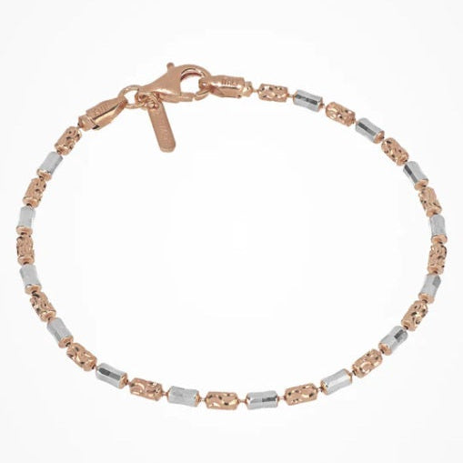 Bracciale in Argento e Oro Rosa Design Legacy