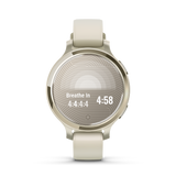 Lily® 2 Active - Lunar Gold con cinturino in silicone Bone-Orologi-GARMIN-Gioielleria Granarelli