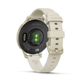 Lily® 2 Active - Lunar Gold con cinturino in silicone Bone-Orologi-GARMIN-Gioielleria Granarelli