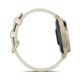 Lily® 2 Active - Lunar Gold con cinturino in silicone Bone-Orologi-GARMIN-Gioielleria Granarelli