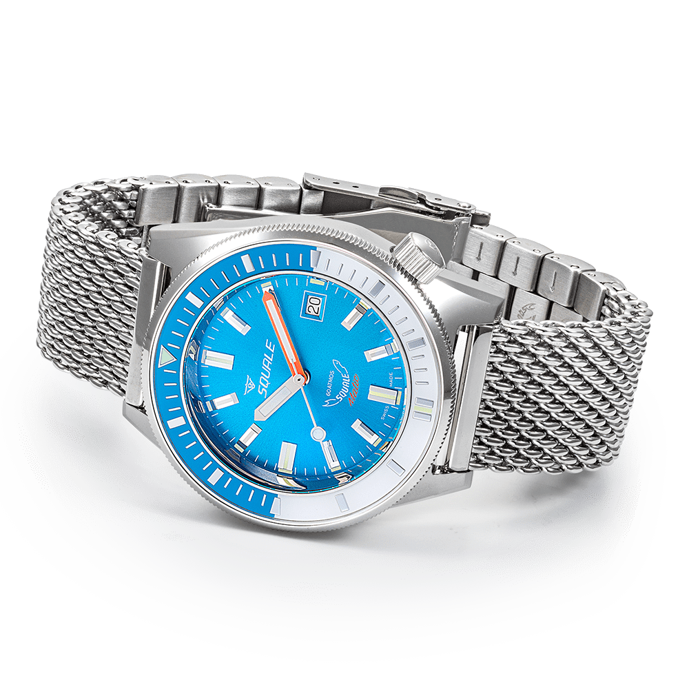 Matic Light Blue Mesh-Orologi-SQUALE-Gioielleria Granarelli