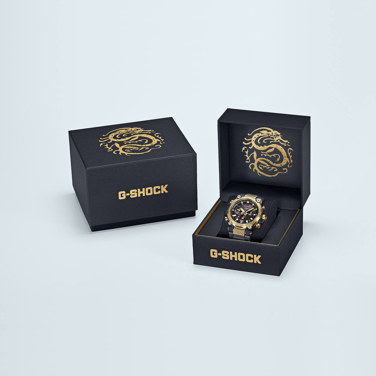 G-Shock MTG-B3000 Drago Dorato Cinturino Caucciù-Orologi-CASIO-Gioielleria Granarelli