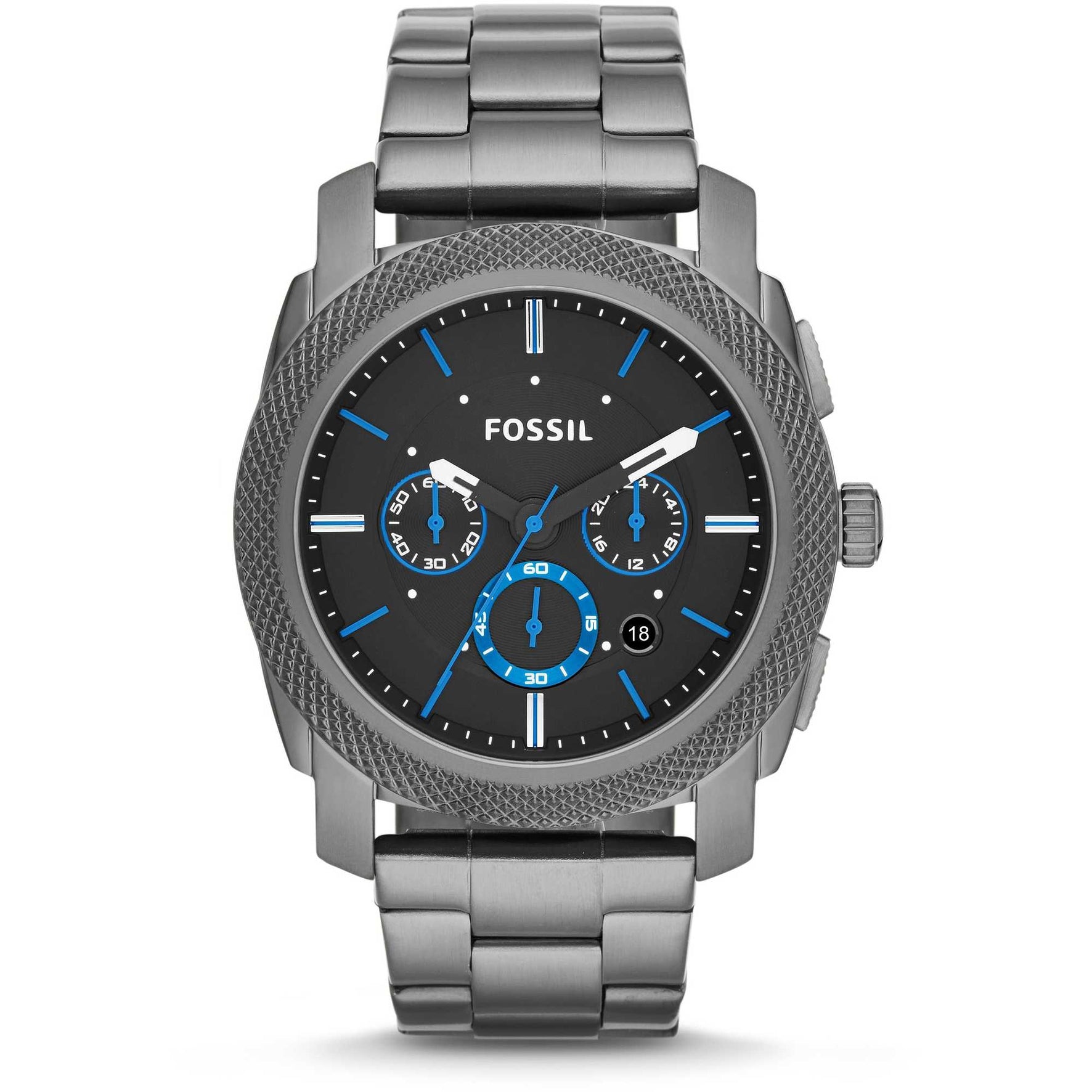 FOSSIL グレー クロノグラフ 腕時計 値下げFOSSIL 腕時計 GRANT クロノ