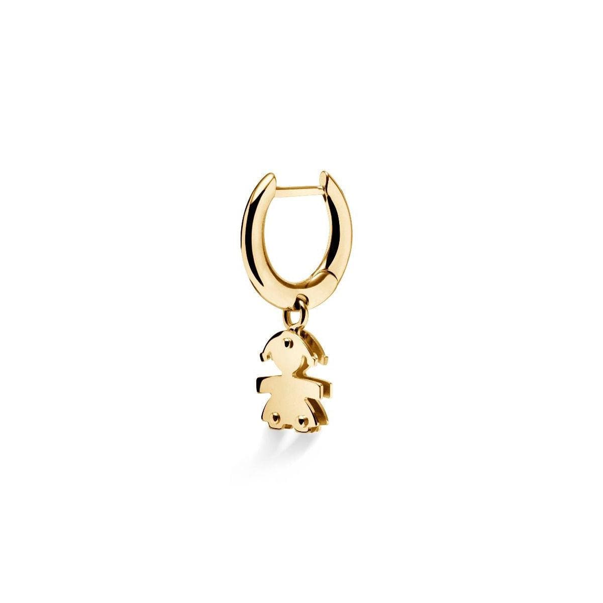 Mono Orecchino Boccola Bimba Oro Giallo-Orecchini-LE BEBE'- [SKU] -Gioielleria Granarelli