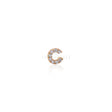 Mono Orecchino Lettera C in Oro Rosa e Diamanti-Orecchini-CRIVELLI- [SKU] -Gioielleria Granarelli