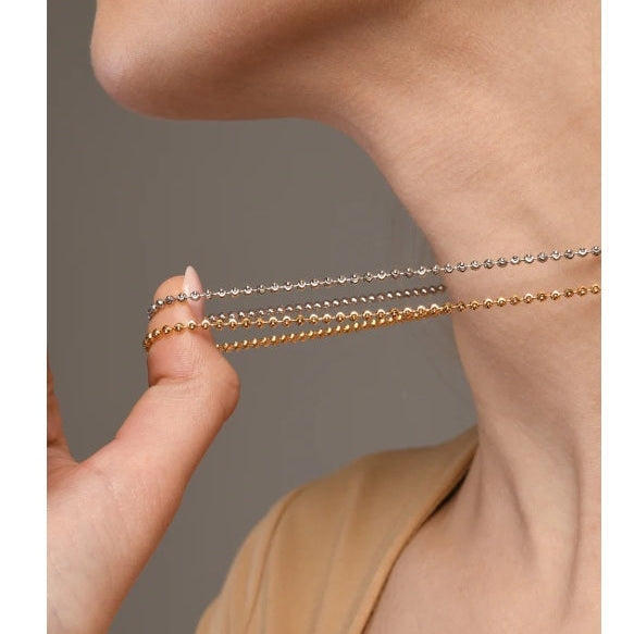 Collana in Argento Design Moon