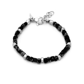 Bracciale in Argento e Ossidiana-Bracciali-RASPINI-Gioielleria Granarelli