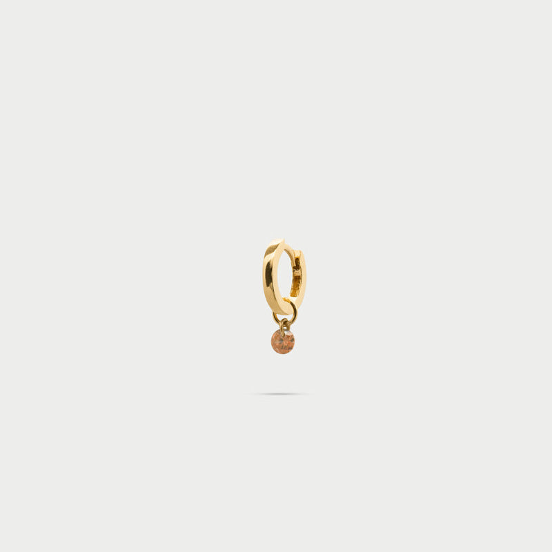 Mono Hoop mini con Zircone Nudo