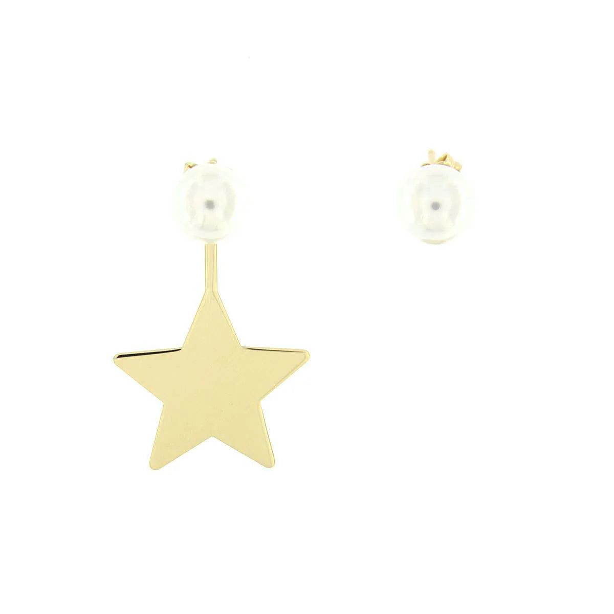 Pearl earrings and star pendant