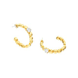 Orecchini Cerchi Grandi Cuoricino