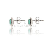 Orecchini Smeraldo taglio Smeraldo 1.27kt e Diamanti-Orecchini-GRANARELLI-Gioielleria Granarelli