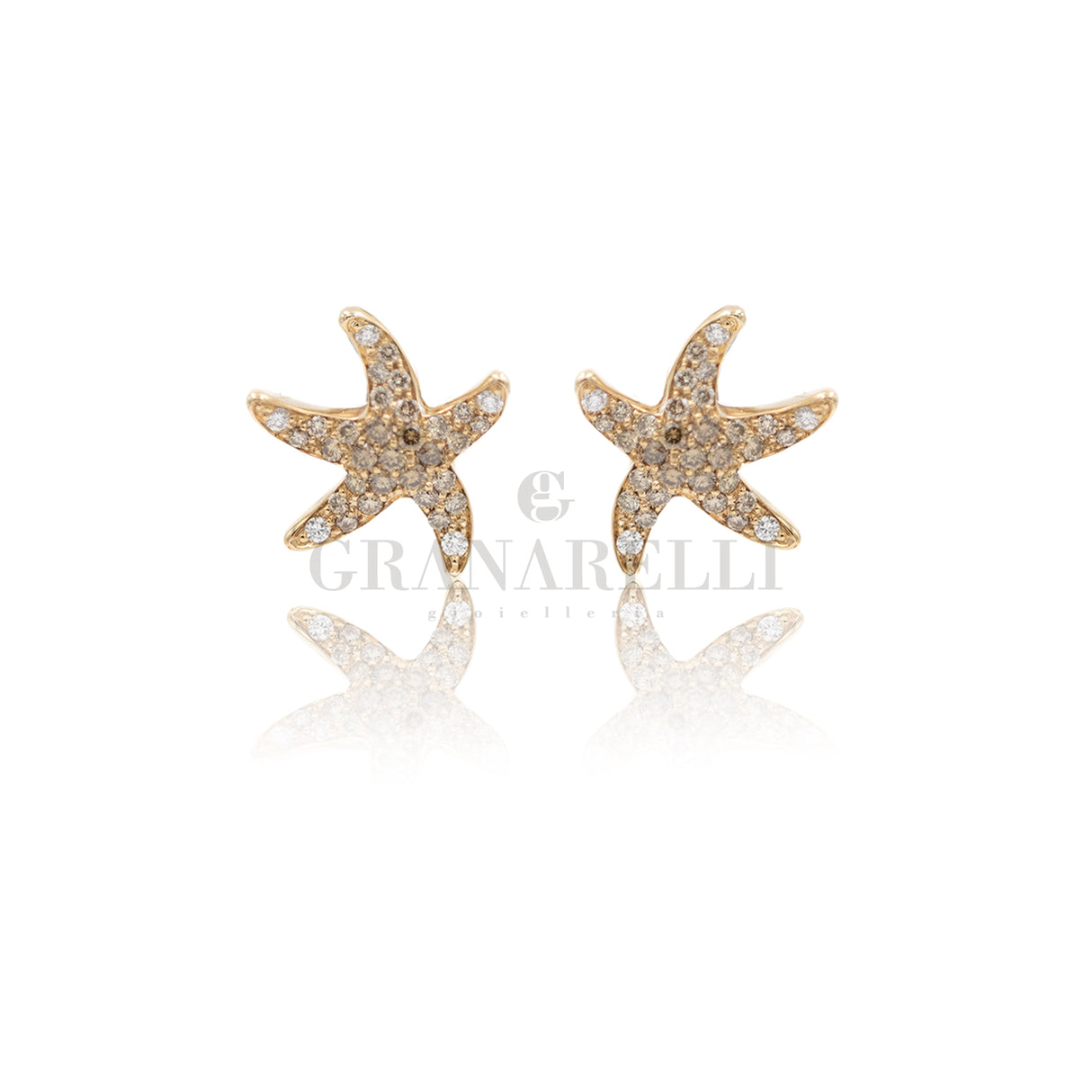 Boccole Fiore with rose gold diamonds