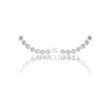 Orecchini Lobo Archetto con Diamanti Oro Bianco