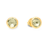 Orecchini Loop Verde Lime Dorati