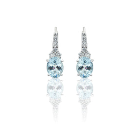 Orecchini Orecchini Acquamarina 3.22kt e Diamanti CRIVELLI