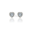 Orecchini Acquamarina cuore e Diamanti in Oro Bianco-Orecchini-GRANARELLI-Gioielleria Granarelli