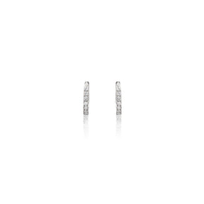 Orecchini Cerchi con Diamanti Oro Bianco-Orecchini-CRIVELLI- [SKU] -Gioielleria Granarelli