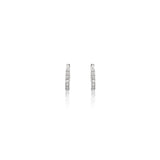 Orecchini Cerchi con Diamanti Oro Bianco-Orecchini-CRIVELLI- [SKU] -Gioielleria Granarelli