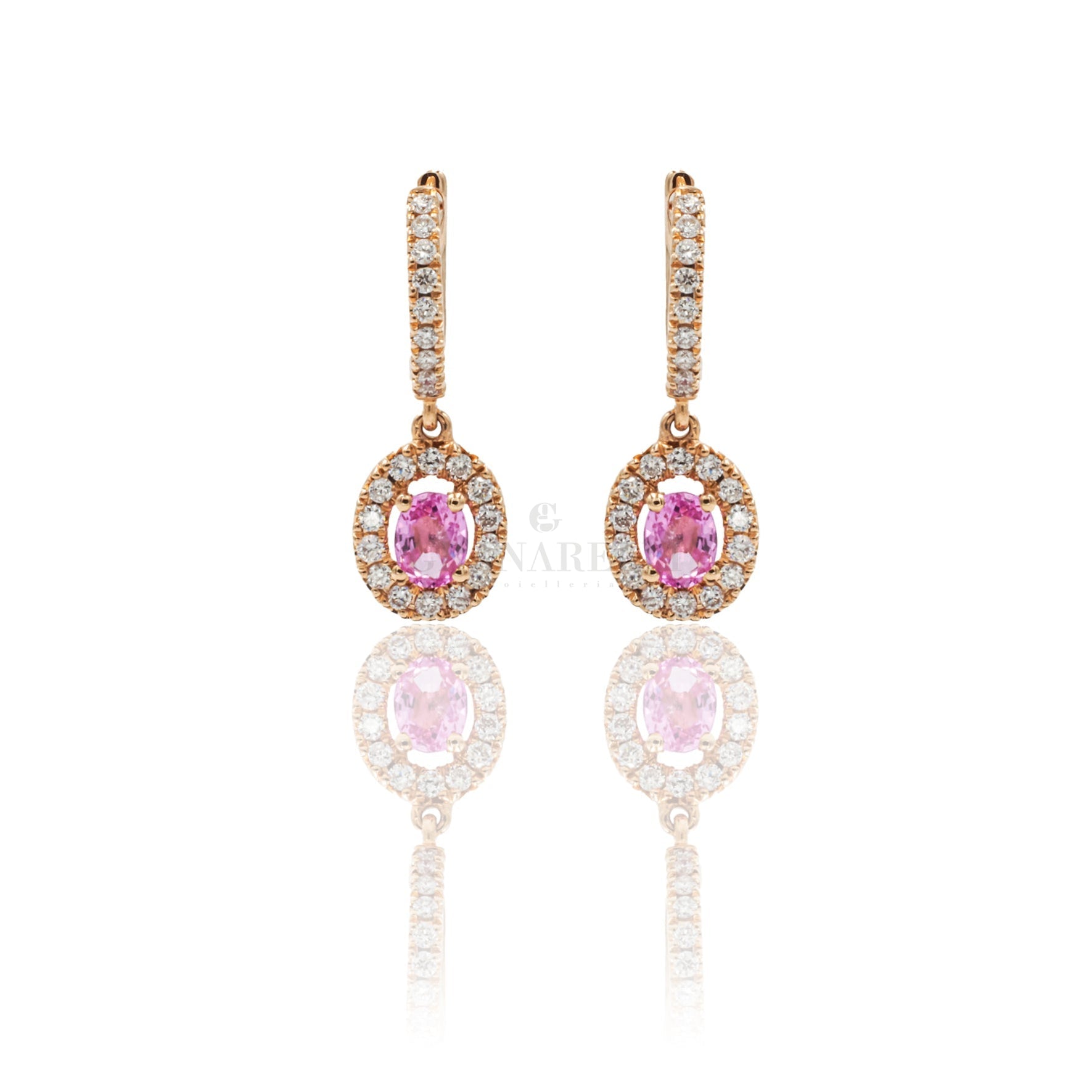 Orecchini in argento sterling smaltato con zaffiro blu e perla in vermeil oro 14 carati - Italia Orecchini in argento sterling smaltato con zaffiro blu e perla in vermeil oro 14 carati - Italia