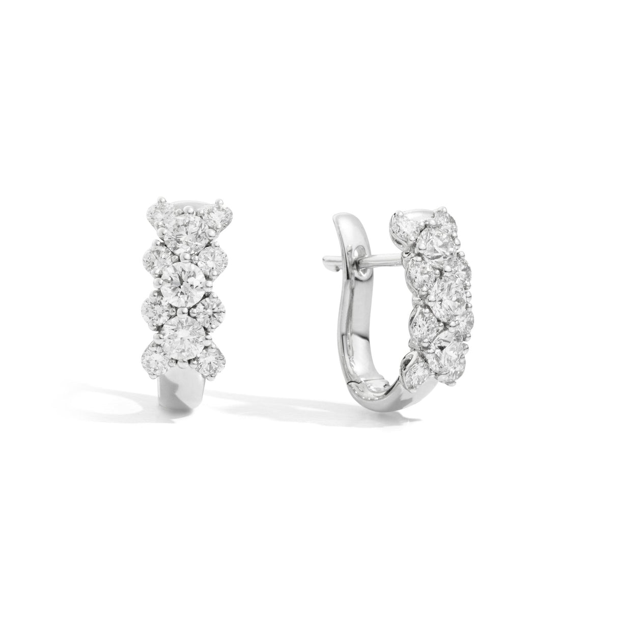 Orecchini Cerchio di diamanti 1.16kt in oro bianco-RECARLO-E01CM001/115-Gioielleria Granarelli