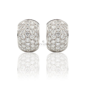 Orecchini Cerchio in oro bianco e Pavè di diamanti-CRIVELLI-234-980-b-Gioielleria Granarelli