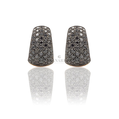 Orecchini Diamanti Black Pavè in Oro Rosa-CRIVELLI-117-or139-B-Gioielleria Granarelli