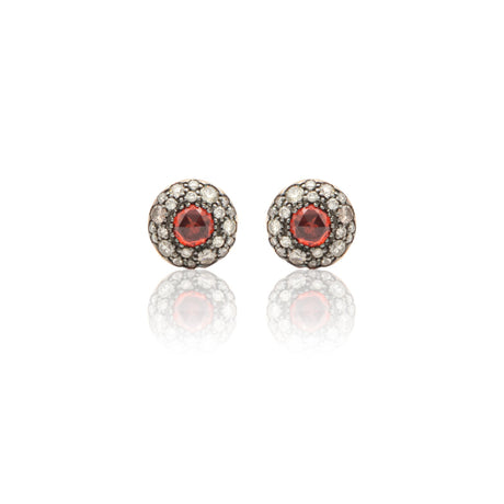 Orecchini Orecchini Diamanti Brown e Granato CRIVELLI