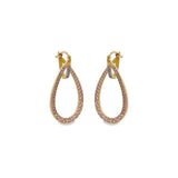 Orecchini Goccia Ovale Rosato-Orecchini-RUE DES MILLE-Gioielleria Granarelli