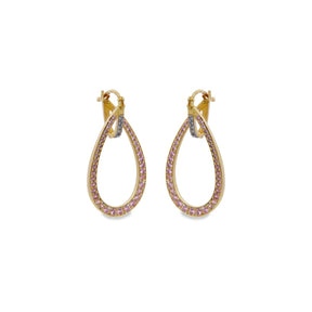 Orecchini Goccia Ovale Rosato-Orecchini-RUE DES MILLE-Gioielleria Granarelli