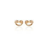 Orecchini Nodo Cuore Diamanti in Oro Rosa-Orecchini-CRIVELLI-Gioielleria Granarelli