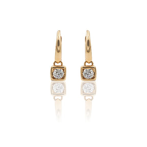 Orecchini Orecchini Pendente Diamanti in Oro Rosa CRIVELLI