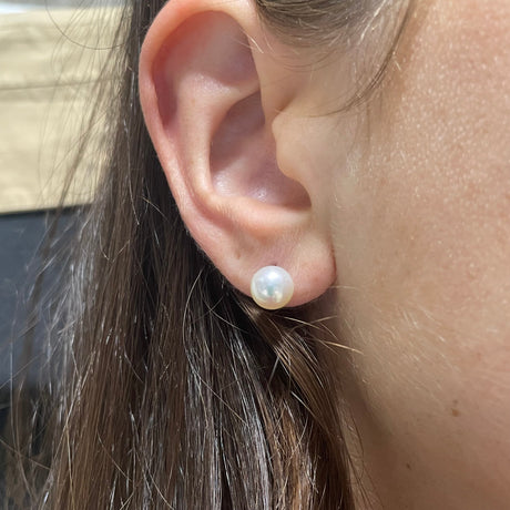 Orecchini Perla akoya Ø7.5/8 mm-Orecchini-GRANARELLI-Gioielleria Granarelli
