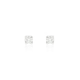 Orecchini Punto Luce 0.32kt Con Castone Quadrato-Orecchini-GRANARELLI-Gioielleria Granarelli