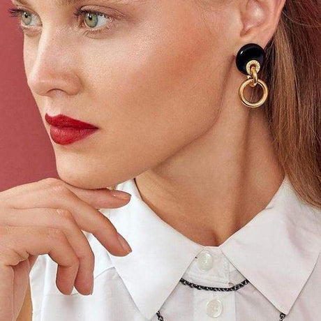 Orecchini Rosso Prezioso Think Maxi-Orecchini-ROSSO PREZIOSO- [SKU] -Gioielleria Granarelli