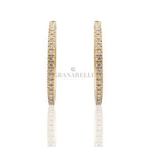 Orecchini cerchi Diamanti 0.80kt in Oro Giallo-GioGio-OR04-41281-080G-Gioielleria Granarelli