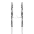 Orecchini cerchi Diamanti 1.16kt in Oro Bianco-Orecchini-GRANARELLI-Gioielleria Granarelli