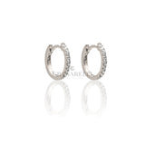 Orecchini cerchi Diamanti in Oro Bianco 0.12kt-GRANARELLI-OR0442130B-Gioielleria Granarelli