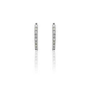 Orecchini Orecchini cerchi Diamanti in Oro Bianco VISCONTI