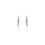 Orecchini cerchi in Oro Bianco e Diamanti-Orecchini-CRIVELLI- [SKU] -Gioielleria Granarelli