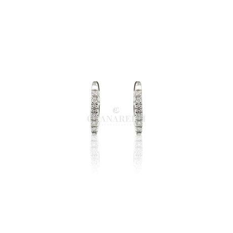 Orecchini cerchi in Oro Bianco e Diamanti-Orecchini-CRIVELLI- [SKU] -Gioielleria Granarelli