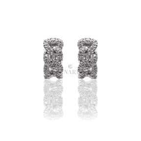 Orecchini cerchietti groumette Diamanti in Oro Bianco-CRIVELLI-302-D816M-B0-Gioielleria Granarelli