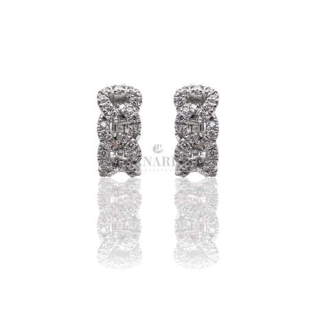 Orecchini cerchietti groumette Diamanti in Oro Bianco-CRIVELLI-302-D816M-B0-Gioielleria Granarelli