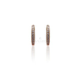 Orecchini cerchietti in Oro Rosa e Brillanti-Orecchini-CRIVELLI- [SKU] -Gioielleria Granarelli