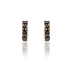 Orecchini con Diamanti Neri 0.40kt in Oro Rosa-GRANARELLI-990113-Gioielleria Granarelli