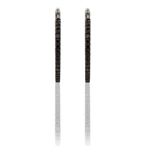 Orecchini Orecchini con Diamanti Neri in Oro Bianco GRANARELLI